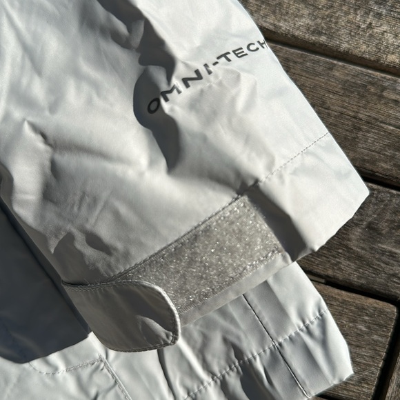 COLUMBIA Silver Gray Waterproof Hooded Jacket Kids M - Picture 6 of 16